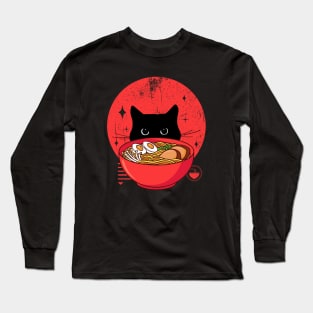 cat ramen Long Sleeve T-Shirt